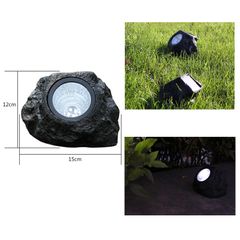 Đèn Trang Trí Vườn Năng Lượng Mặt Trời Giả Đá Chống Nước IP65