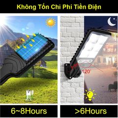 Đèn Năng Lượng Mặt Trời Sân Vườn Chống Nước IP65 SIÊU SÁNG Với 3 Chế Độ Sáng