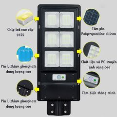 Đèn Led Năng Lượng Mặt Trời Sân Vườn, Đường Phố Công Suất 30-200W