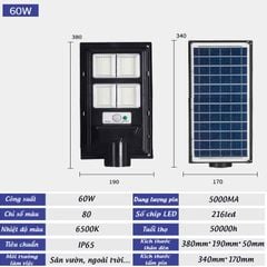Đèn Led Năng Lượng Mặt Trời Sân Vườn, Đường Phố Công Suất 30-200W