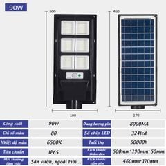 Đèn Led Năng Lượng Mặt Trời Sân Vườn, Đường Phố Công Suất 30-200W