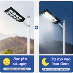 Đèn Led Sân Vườn Năng Lượng Mặt Trời 800W-1200W-1600W Có Radar Cảm Ứng Tp.HCM ( Mẫu Mới, Hàng Mới Về)