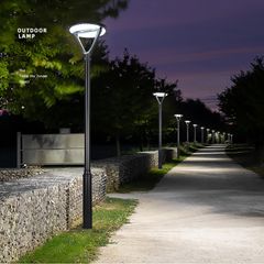 Đèn Năng Lượng Mặt Trời Cao Cấp Sân Vườn Công Viên Loại Không Thấm Nước