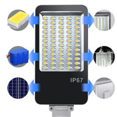 Đèn năng lượng mặt trời sân vườn 2000W tiêu chuẩn IP67 phạm vi chiếu sáng 300m2