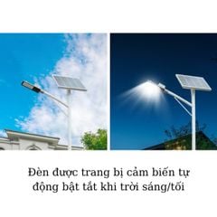 Đèn năng lượng mặt trời sân vườn 2000W tiêu chuẩn IP67 phạm vi chiếu sáng 300m2