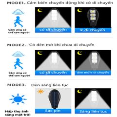 Đèn Năng Lượng Mặt Trời Cảm Biến Chuyển Động Thông Minh Chống Nước Led 90COB