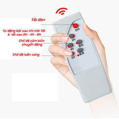 Đèn Ngoài Trời Năng Lượng Mặt Trời Sân Vườn Liền Thể 2 Cánh Có Cảm Biến Chuyển Động 800W, 1000W, 1200W
