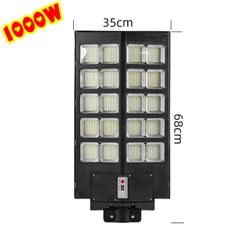 Đèn Ngoài Trời Năng Lượng Mặt Trời Sân Vườn Liền Thể 2 Cánh Có Cảm Biến Chuyển Động 800W, 1000W, 1200W