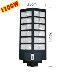 Đèn Ngoài Trời Năng Lượng Mặt Trời Sân Vườn Liền Thể 2 Cánh Có Cảm Biến Chuyển Động 800W, 1000W, 1200W