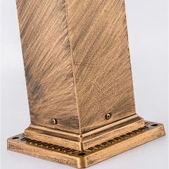 Đèn Trang Trí Sân Vườn Năng Lượng Mặt Trời Liền Thể, Mái Chóp Hình Lưới Màu Vàng Nhôm Mạ Đồng