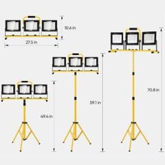 Đèn Pha Chiếu Sáng Di Động Có Chân Đế Dùng Cho Các Hoạt Động Ngoài Trời