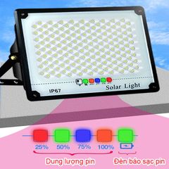 Đèn Pha Led Năng Lượng Mặt Trời Sân Vườn Siêu Sáng Công Suất 100W-800W