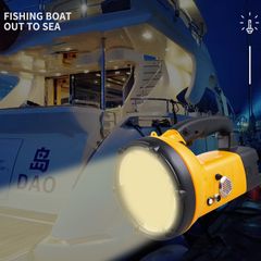 Đèn Pin Cầm Tay Siêu Sáng Ánh Sáng Mạnh 65W Sử Dụng Đi Câu Cá, Cắm Trại, Đi Rừng