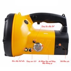 Đèn Pin Cầm Tay Siêu Sáng Ánh Sáng Mạnh 65W Sử Dụng Đi Câu Cá, Cắm Trại, Đi Rừng