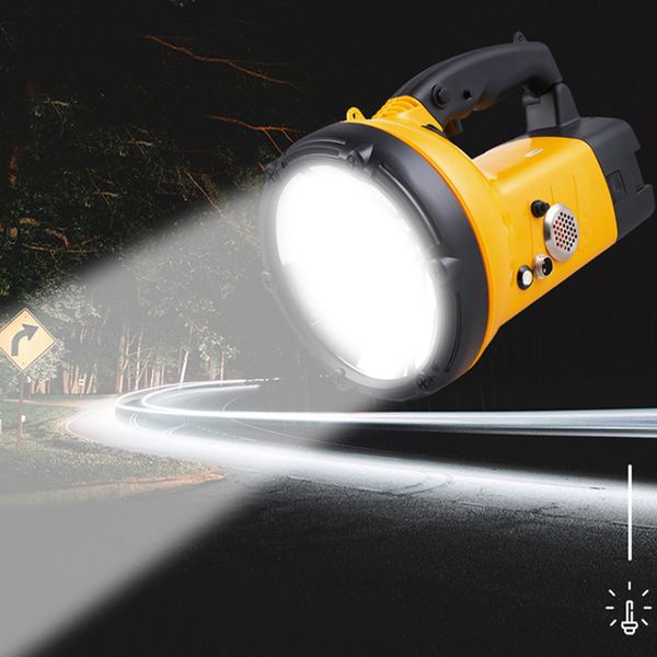 Đèn pin cầm tay siêu sáng ánh sáng mạnh 65W sử dụng đi câu cá, cắm trại, đi rừng