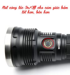 Đèn Pin Đa Năng Cầm Tay MT35-6000 Lumen Chiếu Xa 1000m Chống Thấm Nước Sử Dụng Ngoài Trời, Cắm Trại, Săn Bắn, Dã Ngoại, Leo Núi