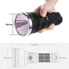 Đèn Pin Đa Năng Cầm Tay MT35-6000 Lumen Chiếu Xa 1000m Chống Thấm Nước Sử Dụng Ngoài Trời, Cắm Trại, Săn Bắn, Dã Ngoại, Leo Núi