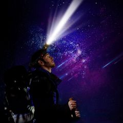 Đèn Pin Đội Đầu Chiếu Sáng Ngoài Trời 5 Bóng Led Siêu Sáng