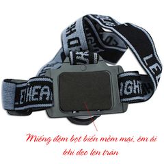 Đèn Pin Đội Đầu Giá Rẻ L7 9 Bóng Led 4 Chế Độ Sáng Dùng Đi Cắm Trại, Leo Núi, Đạp Xe