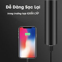 Đèn Pin Led Mini Siêu Sáng Có USB Hỗ Trợ Sạc Dự Phòng Cho Điện Thoại