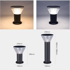 Đèn Trụ Sân Vườn Năng Lượng Mặt Trời Hiện Đại Cho Sân Vườn Biệt Thự