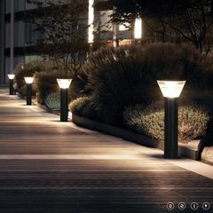 Đèn Trụ Sân Vườn Năng Lượng Mặt Trời Hiện Đại Cho Sân Vườn Biệt Thự