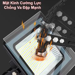 Đèn Gắn Tường Năng Lượng Mặt Trời 100W 369 LED Không Thấm Nước