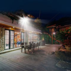 Đèn Gắn Tường Năng Lượng Mặt Trời 100W 369 LED Không Thấm Nước