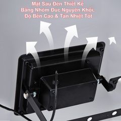 Đèn Gắn Tường Năng Lượng Mặt Trời 100W 369 LED Không Thấm Nước