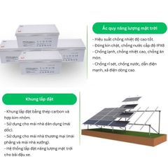 Hệ thống máy phát điện nặng lượng mặt trời cho gia đình