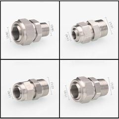Khớp Nối Inox 304 Điều Chỉnh, Kiểm Soát Hướng Phun