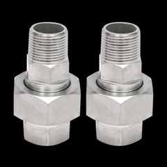 Khớp Nối Nhanh 2 Đầu Ren Ngoài Hoặc Đuôi Chuột Với Ống