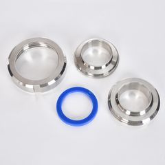 Khớp Nối Rắc Co Vi Sinh Inox 304 Ren Tròn Đầu Ống Hàn Φ12.7 - Φ102