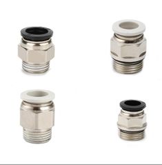 Khớp Nối Thẳng PC Bằng Đồng Có 1 Đầu Ren 1 Đầu Ống, Khí Nén, Phun Sương...