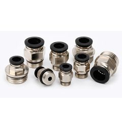 Khớp Nối Thẳng PC Bằng Đồng Có 1 Đầu Ren 1 Đầu Ống, Khí Nén, Phun Sương...