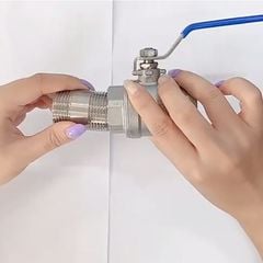 Măng Sông Ren Ngoài 2 Đầu Inox 304 Không Gỉ DN6-DN80