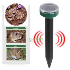 Máy Đuổi Chuột, Rắn, Côn Trùng Năng Lượng Mặt Trời Hình Vuông Bằng Nhựa ABS Dùng Sóng Siêu Âm