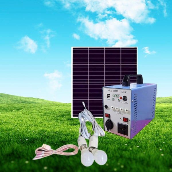 Máy Phát Điện Năng Lượng Mặt Trời 220V Công Suất 10W-100W Pin Lithium 12V Bền, Nhỏ Gọn, Dễ Mang Theo