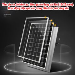 Máy Phát Điện Năng Lượng Mặt Trời 1000W (Điện 220V) - Tấm Pin NLMT 120W - Ắc Quy 55AH