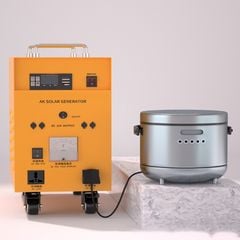 Máy Phát Điện Năng Lượng Mặt Trời 1000W (Điện 220V) - Tấm Pin NLMT 120W - Ắc Quy 55AH