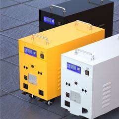 Máy Phát Điện Năng Lượng Mặt Trời 2000W (Điện 220V) - 2 Tấm pin nlmt 180W - 2 Ắc quy 100AH