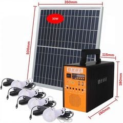 Máy phát điện năng lượng mặt trời gia đình cấp điện 12V và 220V, công suất 150W-300W