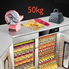 Máy Sấy Hoa Quả Lạnh 60 khay Inox 304