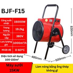 Máy Sưởi Công Nghiệp 3kW-15kW Có Vây Nóng