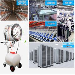 Máy Tạo Ẩm Ly Tâm GNKB-50 Đẩy Tay Di Động Khử Bụi, Làm Mát Nhà Xưởng