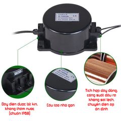 Biến Áp Chuyển Đổi Nguồn Dùng Cho Đèn Âm Nước IP68 12V 24V Công Suất 60W-1000W