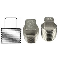 Nút Bịt Inox 304 Ren Ngoài DN06 - DN100 Bền, Đẹp, Giá Tốt