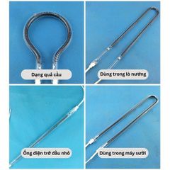 Ống điện trở thạch anh sợi carbon dùng trong máy sấy hồng ngoài, phòng sơn