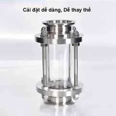 Kính Quan Sát Dòng Chảy Kết Nối Clamp Thân Inox 304