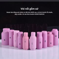 Bộ phụ kiện tay cầm súng hàn argon WP17/18/26 dùng cho máy hàn